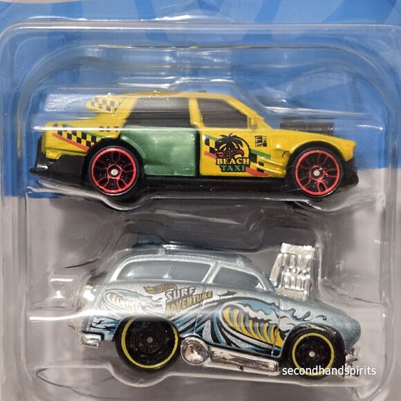 2023 HOT WHEELS Twin Pack Beach Taxi / Surf Adventure HWD00-JA10 - New - Picture 5 of 5